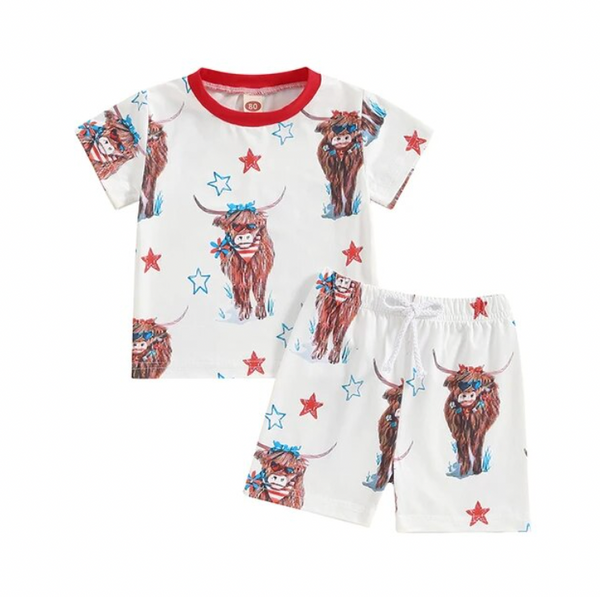 Festive 4th of July Bulls Outfits (2 Styles) - PREORDER