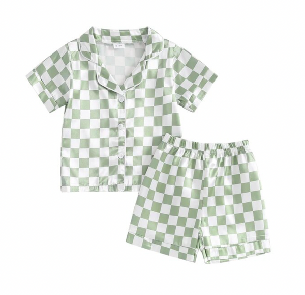 Silky Soft Checkered Pajamas (2 Colors) - PREORDER