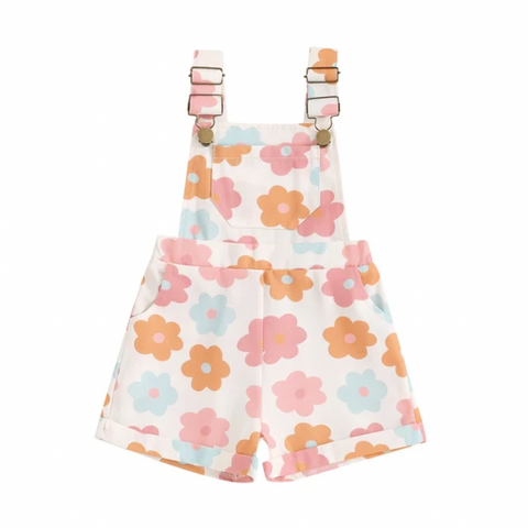 Kenzie Floral Overall Romper - PREORDER