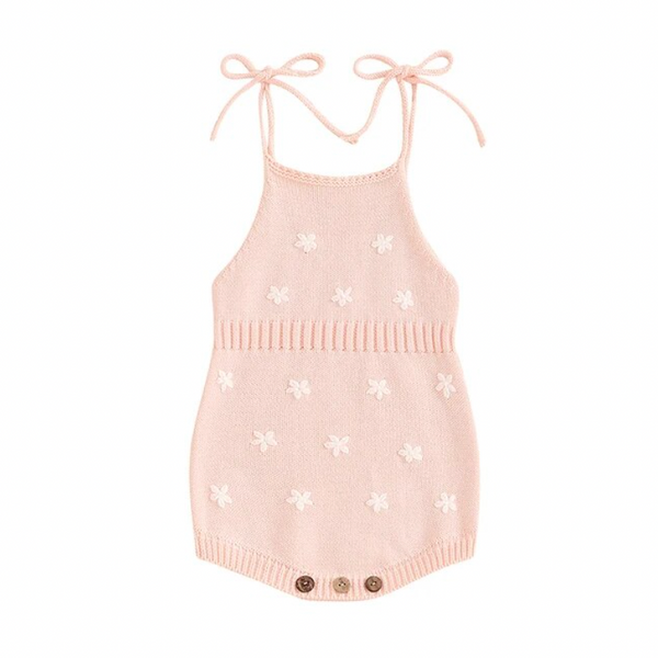 Spring Daisies Knit Rompers (5 Colors) - PREORDER