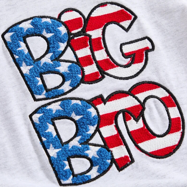 Big Bro & Sis American Flag Matching Outfits (2 Styles) - PREORDER