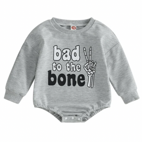 Bad to the Bone Peace Skeleton Romper & Pullover - PREORDER