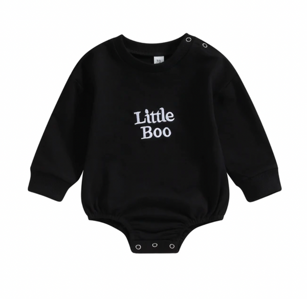 Little Boo Embroidered Rompers (3 Colors) - PREORDER