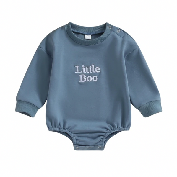Little Boo Embroidered Rompers (3 Colors) - PREORDER