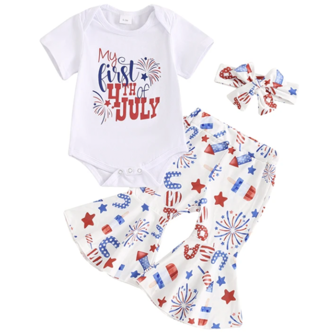 My First Festive 4th of July Outfit & Bow - PREORDER