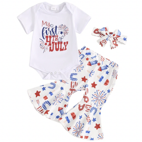My First Festive 4th of July Outfit & Bow - PREORDER