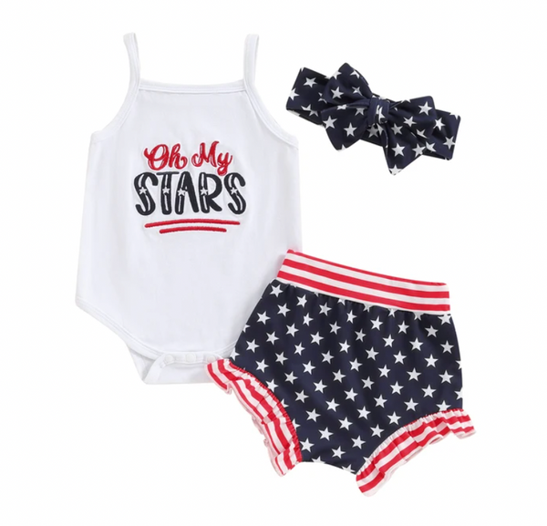 Stars & Stripes Tank Outfits (2 Styles) - PREORDER