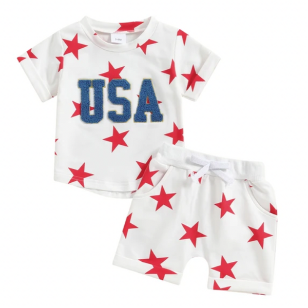 Starry USA Patch Outfits (2 Colors) - PREORDER