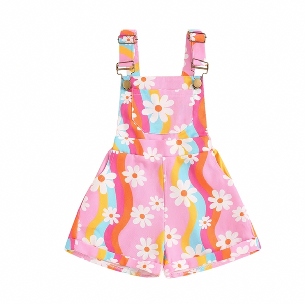 Groovy Daisies Overalls (3 Colors) - PREORDER
