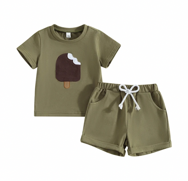 Neutral Summer Popsicles Outfits (2 Colors) - PREORDER