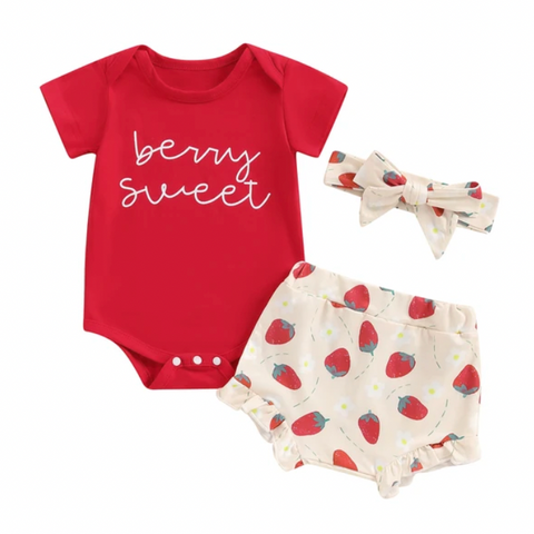 Berry Sweet Outfit & Bow - PREORDER