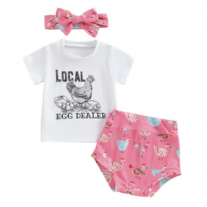 Local Egg Dealer Outfit & Bow - PREORDER