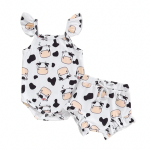 Spots & Cows Ribbed Tank Outfit - PREORDER