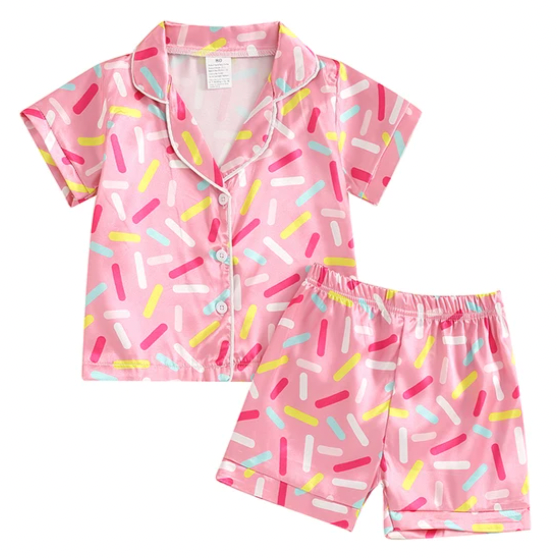 Birthday Sprinkles Silk Pajamas - PREORDER
