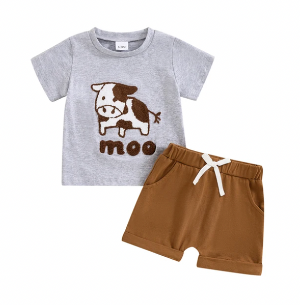 Baa & Moo Patch Outfits (2 Styles) - PREORDER
