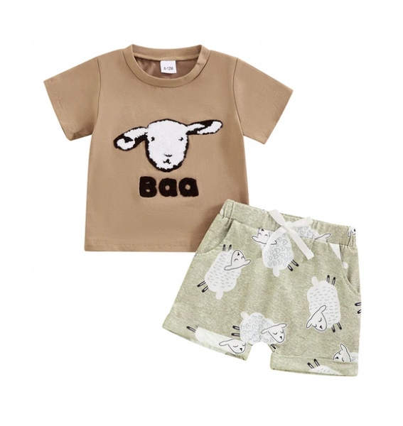 Baa & Moo Patch Outfits (2 Styles) - PREORDER