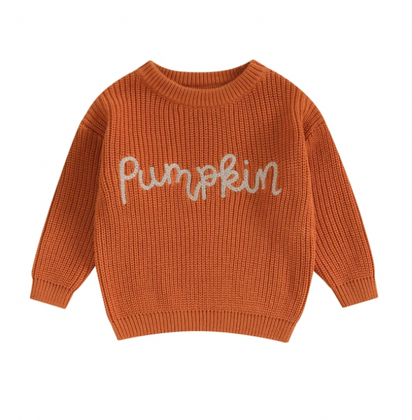 Pumpkin Knit Sweaters (3 Colors) - PREORDER