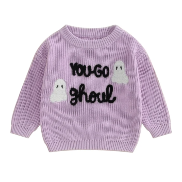 You Go Ghoul Ghosts Knit Romper & Sweater - PREORDER