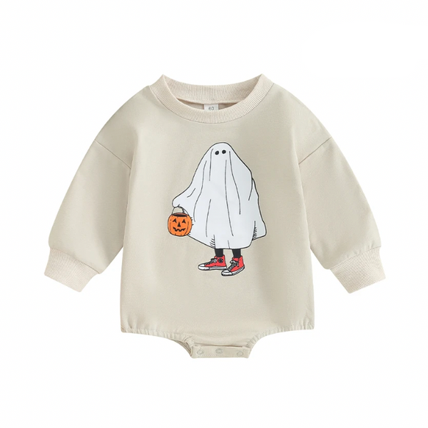 Trick or Treat Ghost Romper & Pullover - PREORDER