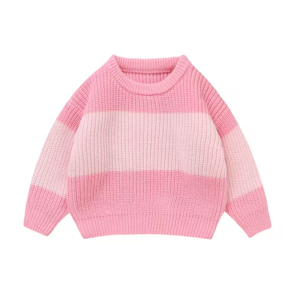 Two Tone Knit Sweaters (2 Colors) - PREORDER