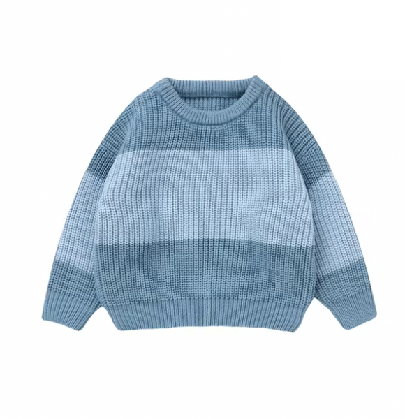 Two Tone Knit Sweaters (2 Colors) - PREORDER