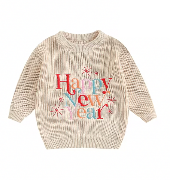 Happy New Year Knit Sweaters (8 Colors) - PREORDER