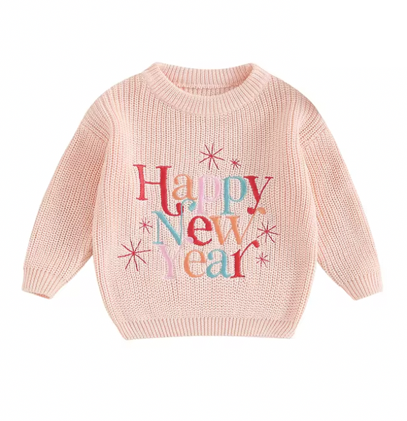 Happy New Year Knit Sweaters (8 Colors) - PREORDER