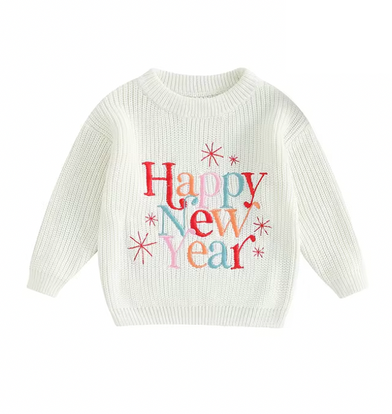 Happy New Year Knit Sweaters (8 Colors) - PREORDER