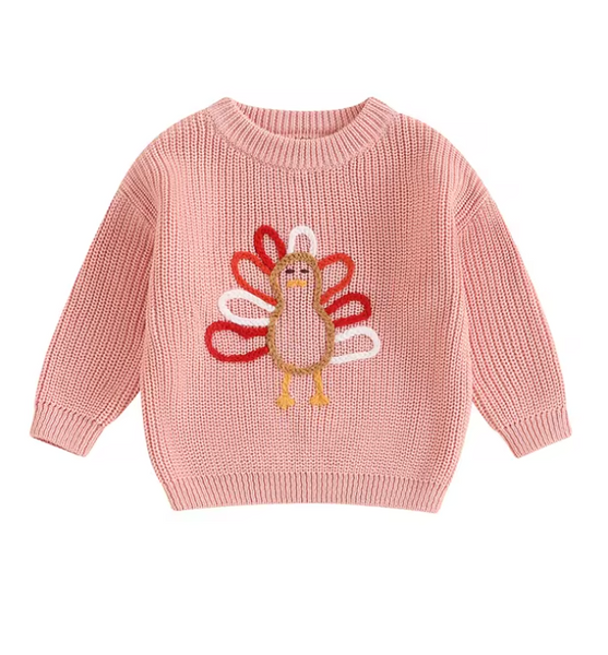 Outlined Turkey Knit Sweaters (4 Colors) - PREORDER