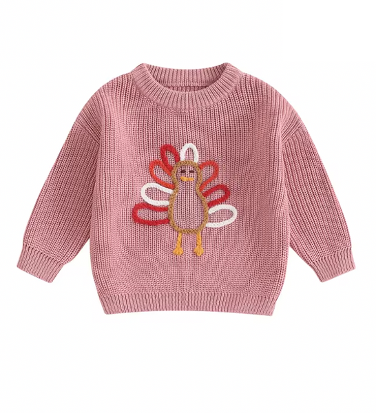 Outlined Turkey Knit Sweaters (4 Colors) - PREORDER