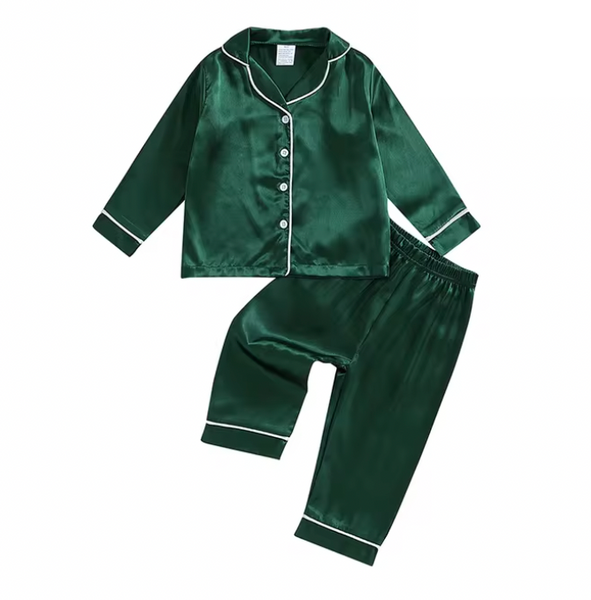 Christmas Silk Pajamas (2 Colors) - PREORDER