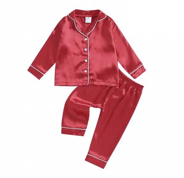 Christmas Silk Pajamas (2 Colors) - PREORDER