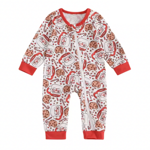 Santas Milk & Cookies Romper - PREORDER