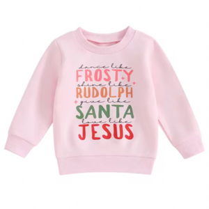 Frosty Rudolph Santa Jesus Pullover - PREORDER