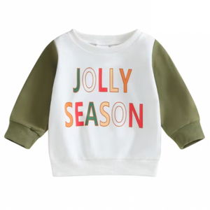 Jolly Season Two Tone Romper & Pullover - PREORDER