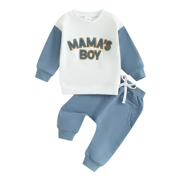 Mamas Boy Two Tone Jogger Outfits (2 Colors) - PREORDER