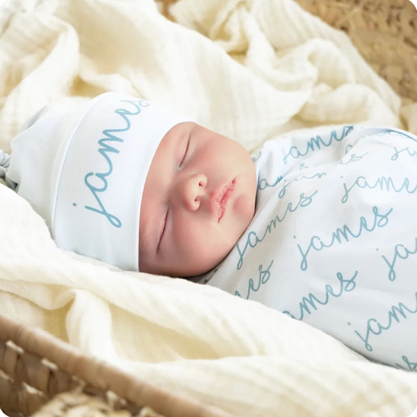 *CUSTOM* Solid Swaddle & Hat/Bow (30 Colors) - PREORDER