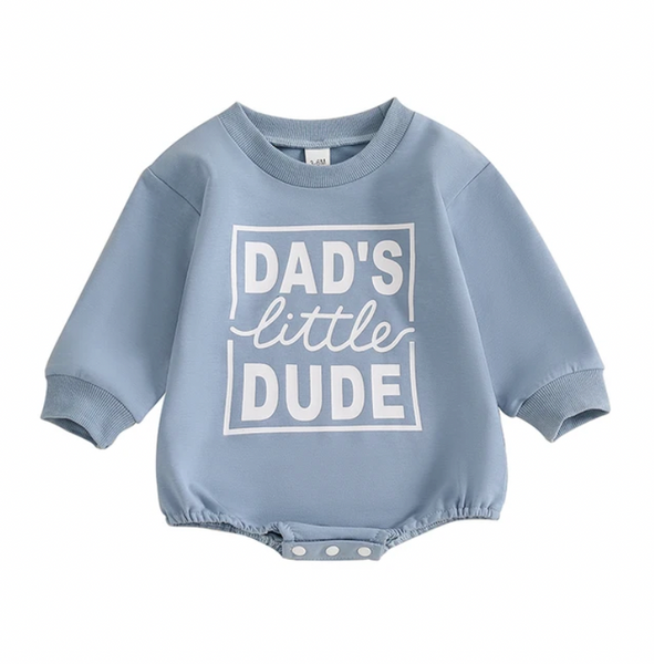 Dads Little Dude Rompers (2 Colors) - PREORDER