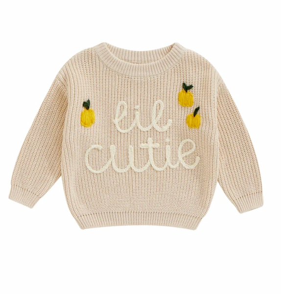 Little Cutie Lemons Knit Sweaters (3 Colors) - PREORDER