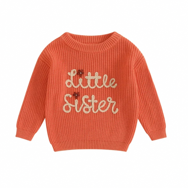 Little Sister Daisies Knit Sweaters (6 Colors) - PREORDER