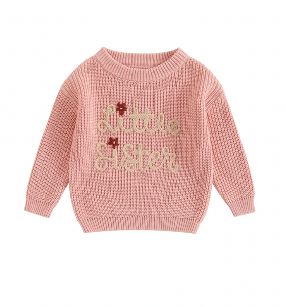 Little Sister Daisies Knit Sweaters (6 Colors) - PREORDER