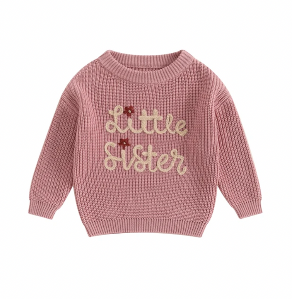 Little Sister Daisies Knit Sweaters (6 Colors) - PREORDER