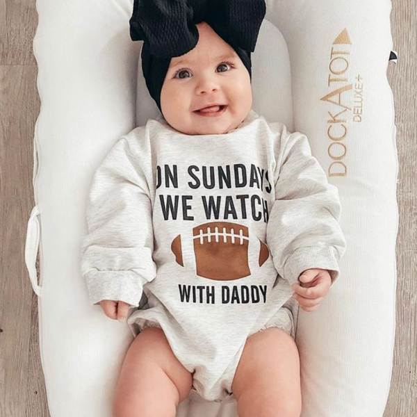 Football Sunday with Daddy Romper & Pullover - PREORDER