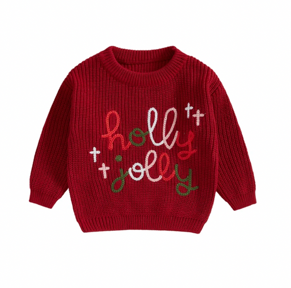 Holly Jolly Crosses Knit Sweaters (5 Colors) - PREORDER