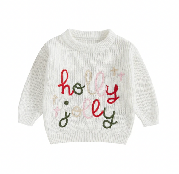 Holly Jolly Crosses Knit Sweaters (5 Colors) - PREORDER