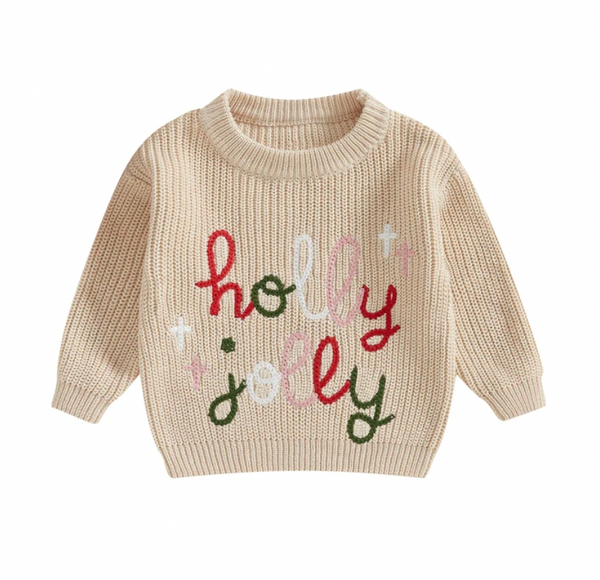 Holly Jolly Crosses Knit Sweaters (5 Colors) - PREORDER