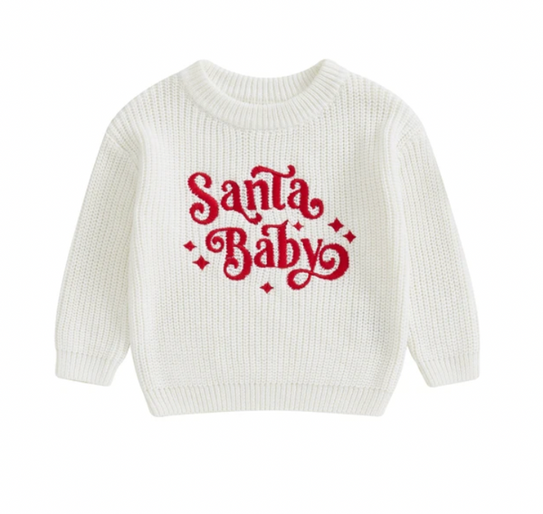 Santa Baby Knit Sweaters (2 Colors) - PREORDER