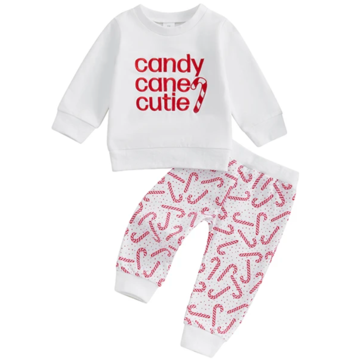 Candy Cane Cutie Jogger Outfit - PREORDER