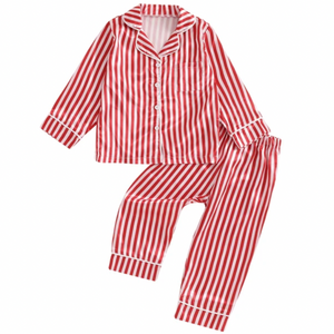 Candy Cane Silk Pajamas - PREORDER