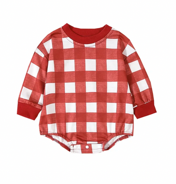 Solid Plaid Rompers (3 Colors) - PREORDER